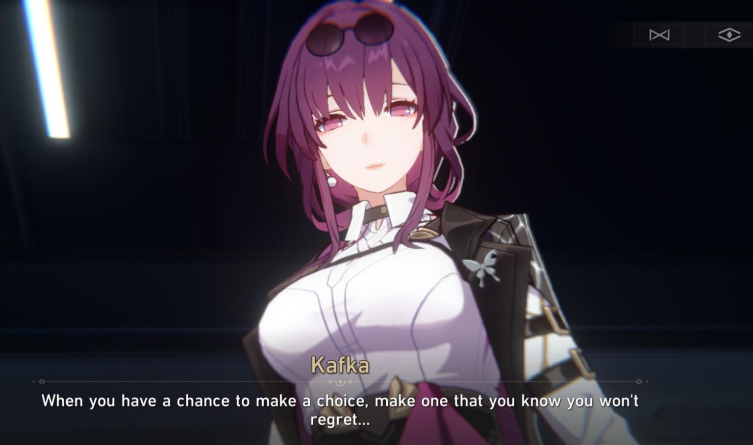 原神とは異なり、ここではアストラルエクスプレスに入るのを拒否したり、カフカを助けることを拒否したり、異なる結果を伴うさまざまな対話オプションがあるなど、実際に選択肢があります。つまり、物語の終わりまでに（永遠に続くでしょう）私たちは私たちの選択によって異なる結末が待っているでしょうか？