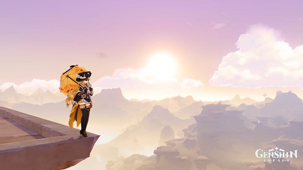 ナビアと日の出の写真