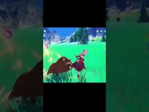 【原神】イノシシの追突が面白すぎた #shorts