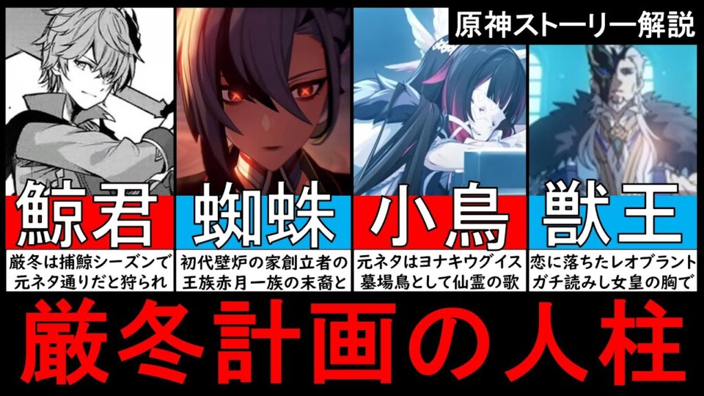 【原神】厳冬計画の犠牲者が元ネタから判明！ファデュイ執行官の召使や道化も考察するラスボス天理へのスネージナヤ攻略法をゆっくり解説【原神ストーリー解説考察】【ver4.6最新】