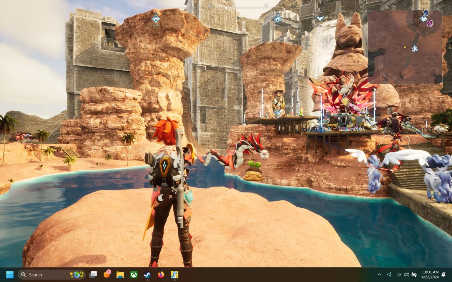 プロのヒント: スキル果樹が足元にある火山山のアヌビスの麓では、農業、牧場、繁殖、薪割り、鉱石、石、石炭、硫黄の採掘ができます。