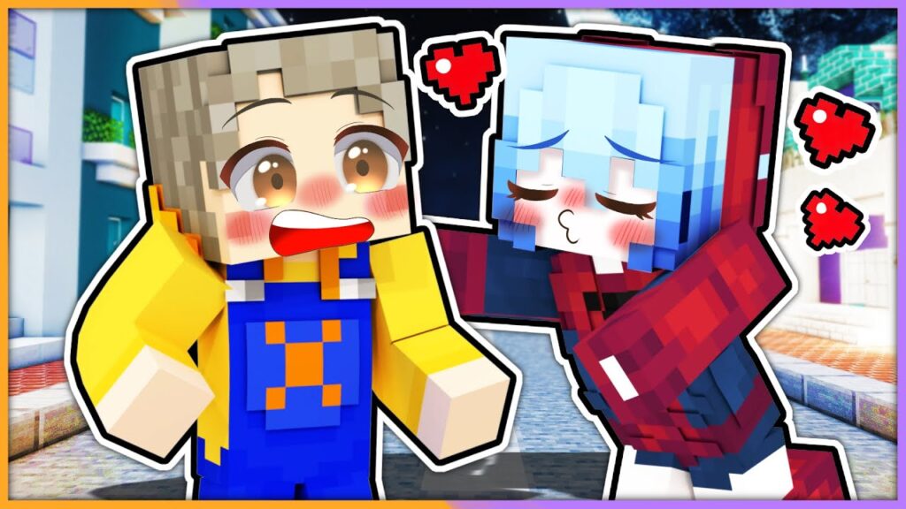 スパイダーガールがクモの糸でキスしてくるマインクラフト！？【 マイクラ / まいくら / Minecraft 】