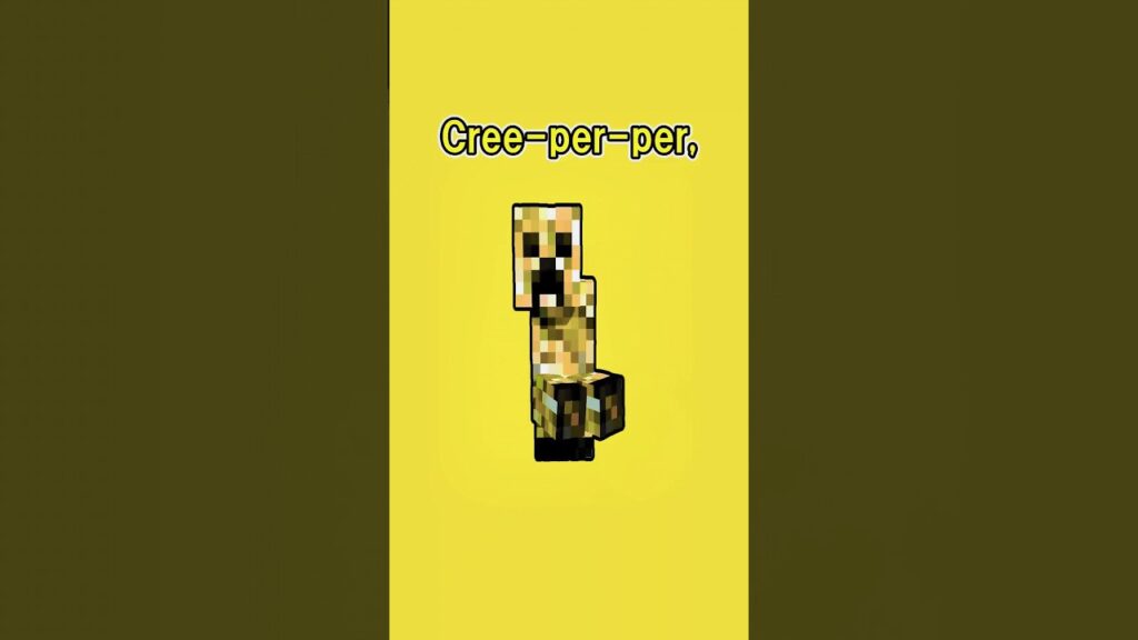 🌟 Bling-Bang-Bang-Born(クリーパーver)【マイクラ/Minecraft/替え歌】#shorts