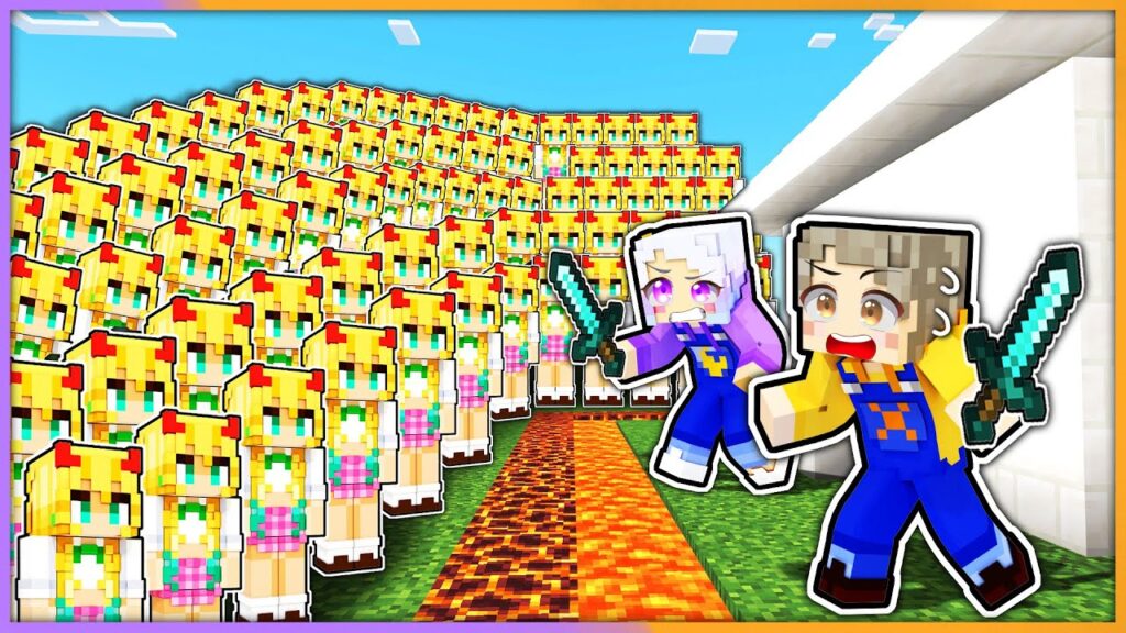 1000体の女子VS最強セキュリティ！【 マイクラ / まいくら / Minecraft 】