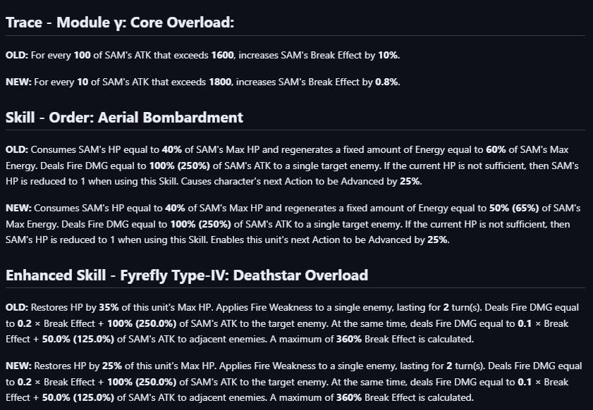 2.4 v4 ベータ版 Dimbreath による Firefly の変更