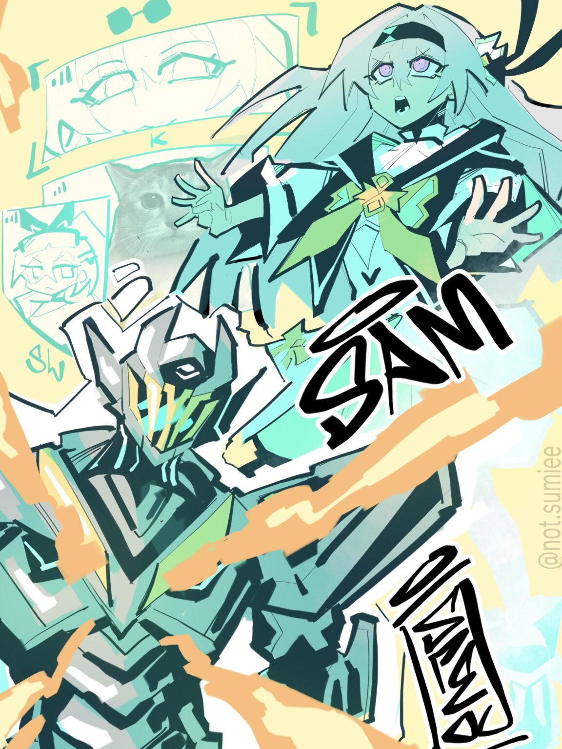 サミュエルを描きました