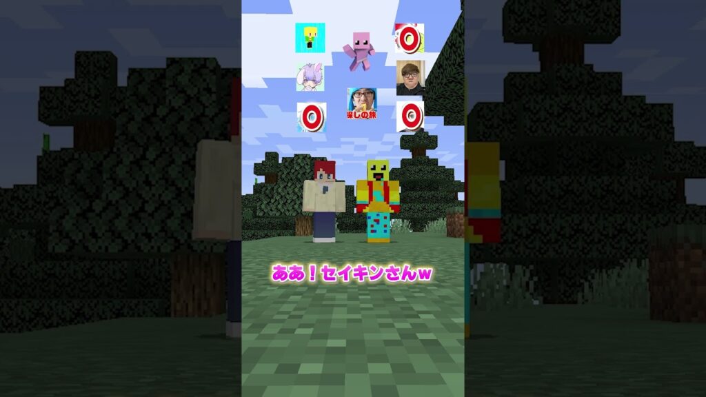 いろんなマイクラ実況者さんの名前を当ててみよう！【まいくら・マインクラフト】#minecraft #shorts