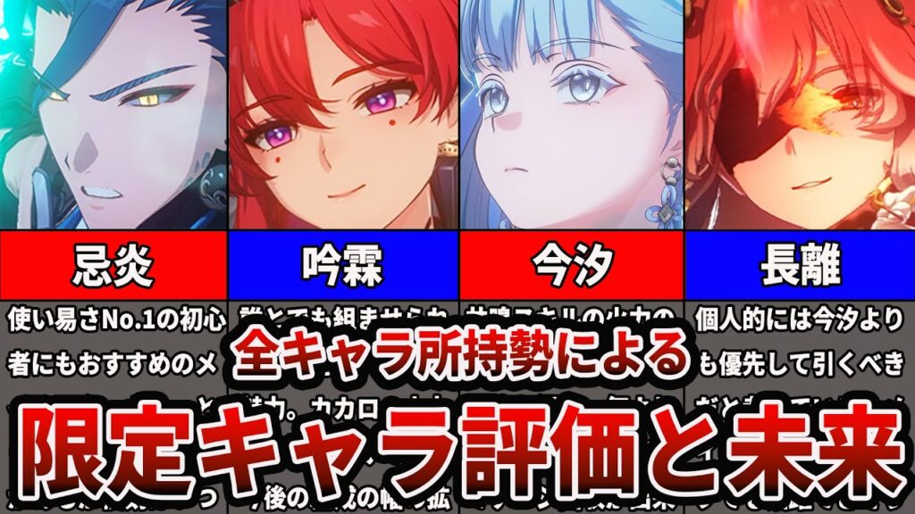 【鳴潮】今汐を無理に引かなくても良い理由と長離を引くべき理由を解説します/忌炎/インリン【Wutheringwaves 】#鳴潮 #プロジェクトWAVE