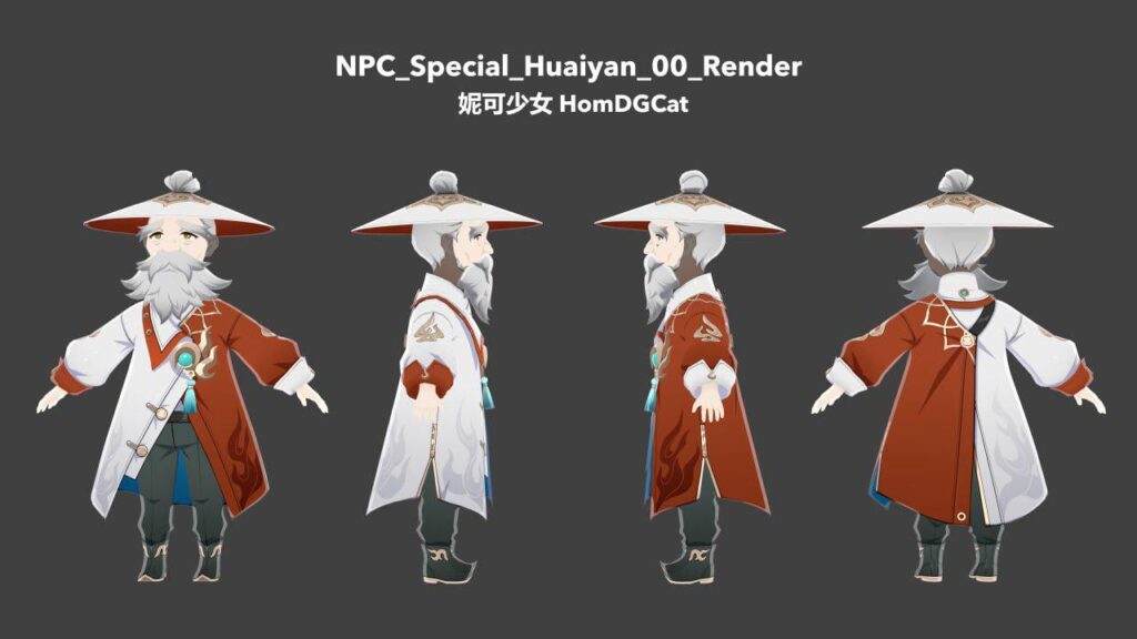 HomDGCat による Huaiyan フルボディレンダリング