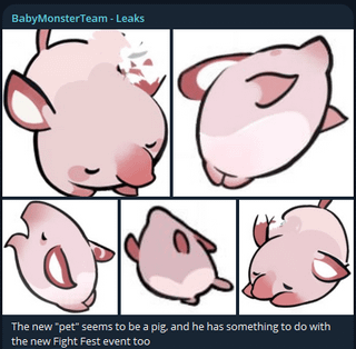 [via BabyMonsterTeam Leaks] バクのペットのアート（ファイトフェストに関連していると言われています）