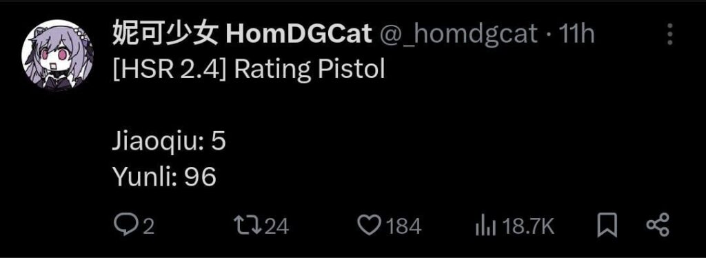 [via HomDGCat] 雲里と耀丘の評価ピストルの評価