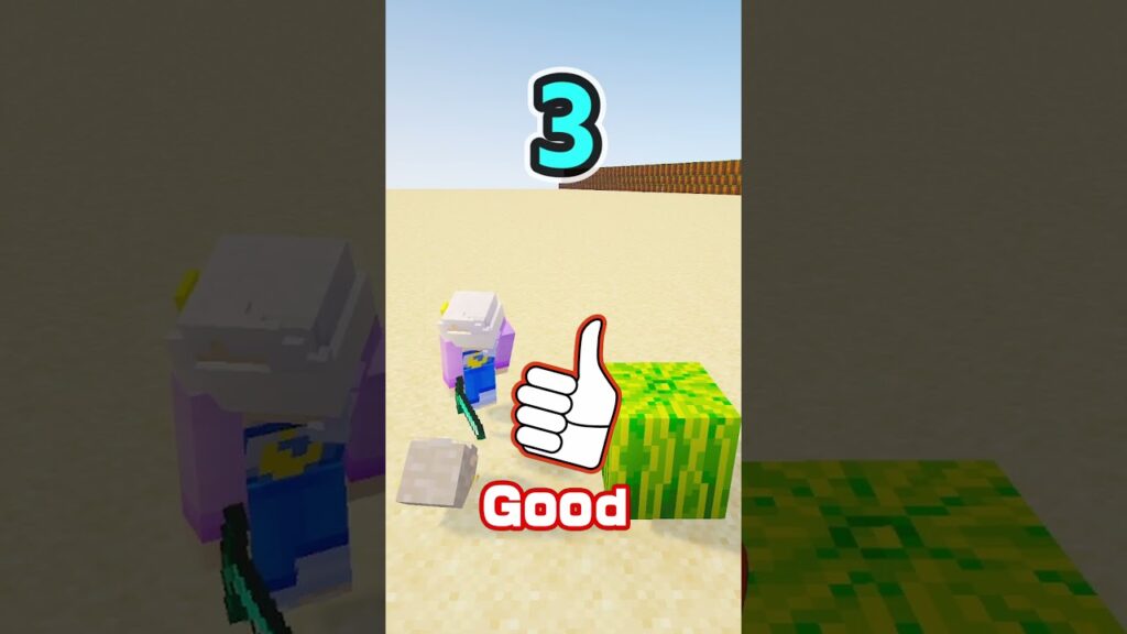 夏休みのスイカ割り！？ #マイクラ #まいくら #マインクラフト