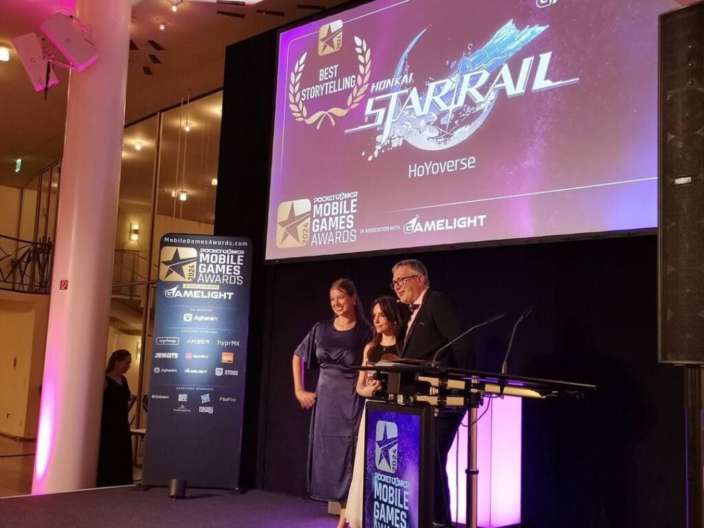 [via Seele Leaks] PocketGamer: Mobile Game Awards 2024で、Honkai: Star Railがベストストーリーテリング賞、Hoyoverseがベストデベロッパー賞を受賞