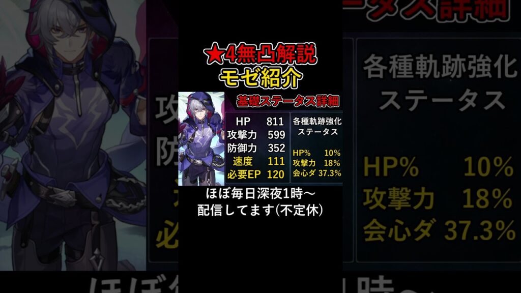 モゼ無凸性能解説【崩壊スターレイル】#崩壊 #崩壊スターレイル #モゼ