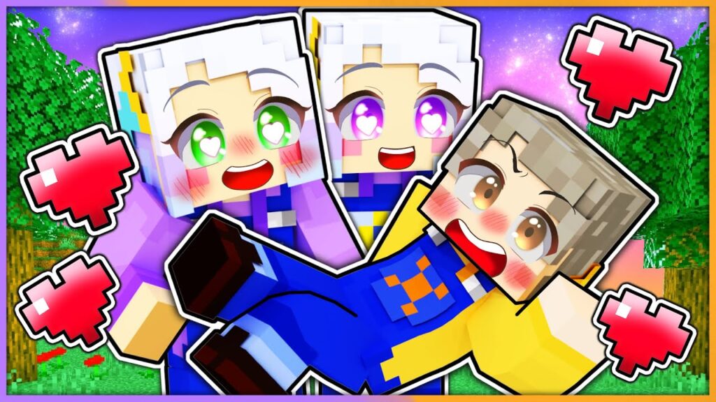 双子になったトモダチが恋をしちゃうマインクラフト！？【 マイクラ / まいくら / Minecraft 】