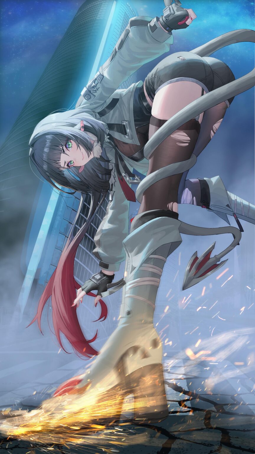 振り返るジェーン (Saltwater Longworm より)