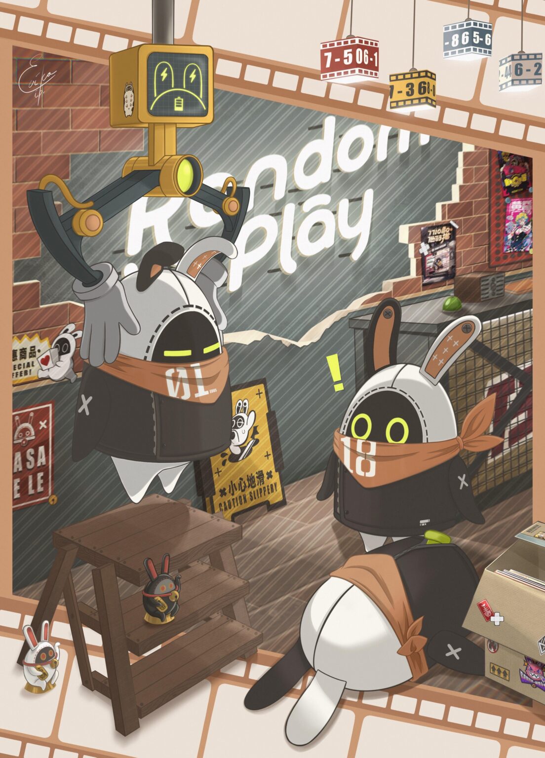 ランダムプレイでのファンアートバンブー