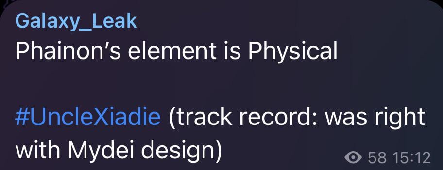 UncleXiadie経由のPhainon要素