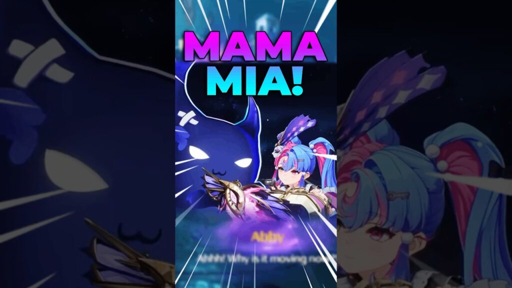 Roccia but she only says MAMA MIA!