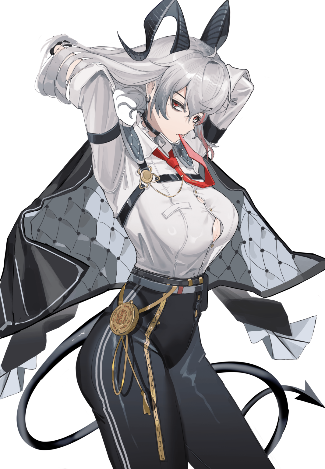 2つの角と1つの尾。もう彼女を待つことができません... wen54、 @wen541 / xのアートイラスト