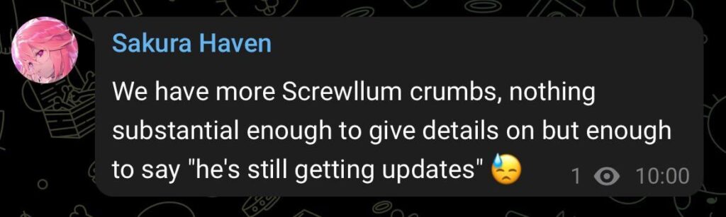 Screwlum の更新情報 (Sakura 経由)