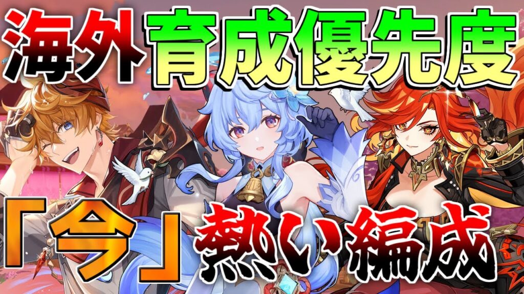 【原神】最新育成優先度！マーヴィカ実装後「最強編成」判明！【無課金初心者】【解説攻略】　夢見月瑞希　リークなし　ヴァレサ　イアンサ　螺旋12層　使用率