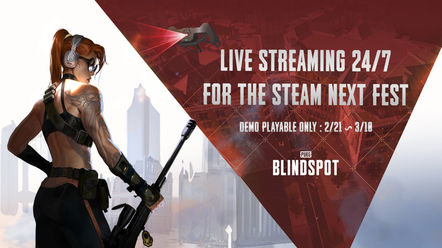 新作ゲーム『PUBG: BLINDSPOT』公式ライブストリーミングプログラム日本国内ストリーマーを募集！ | KRAFTON JAPAN株式会社のプレスリリース