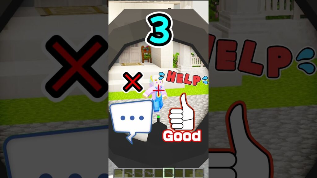 銃をよけ続ける女の子！ #マイクラ #マインクラフト #minecraft