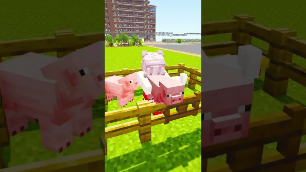 ブタとニワトリどっちを選ぶ？ #マイクラ #マインクラフト #minecraft