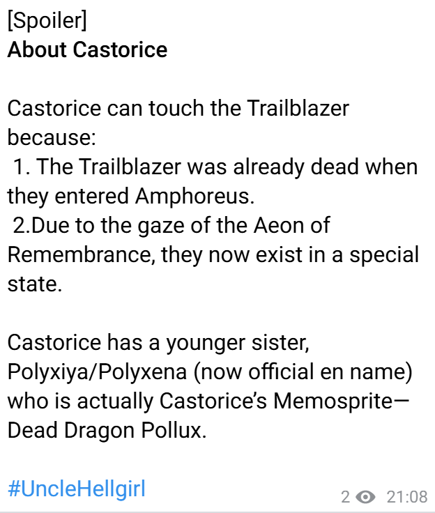 [via UncleHellGirl][SPOILER]  カストリスについて