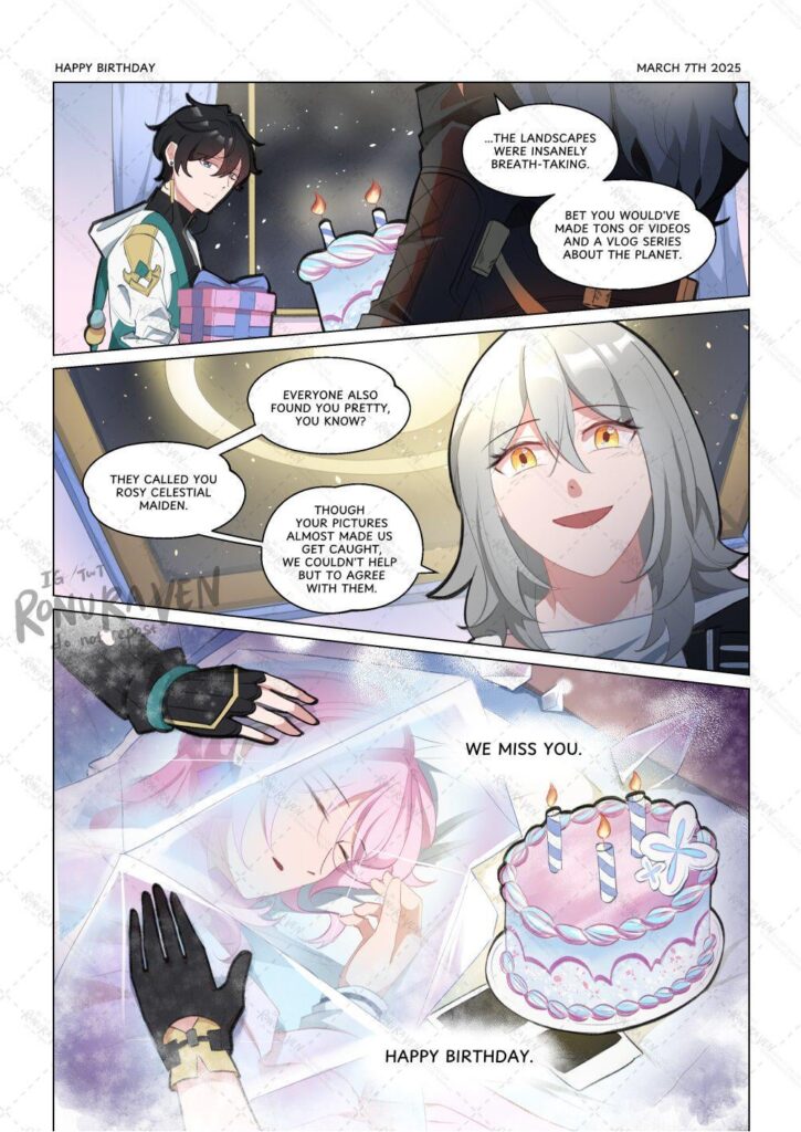 お誕生日おめでとう3月...私たちはあなたがいなくて寂しいです...（芸術：farsky🍉e-15 comipara4）