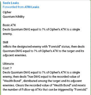 SeeleはCypherフルキットの概要をリークします