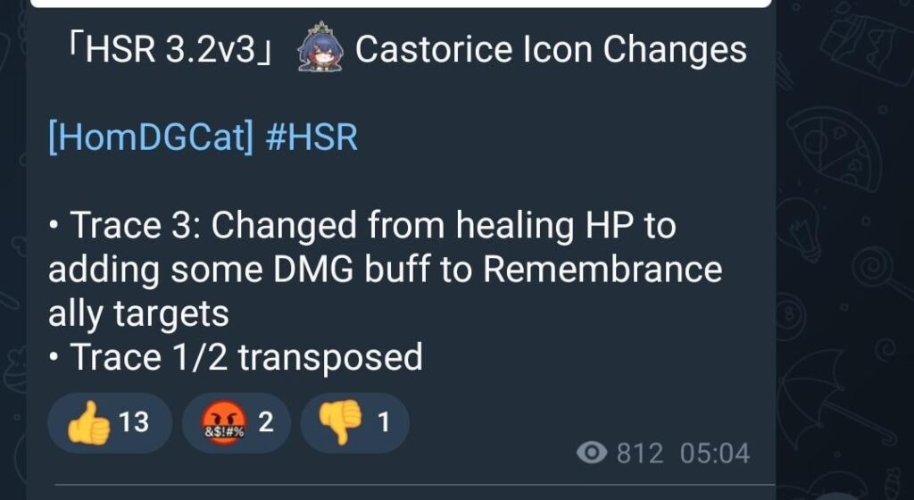 Castoriceアイコンの変更とHomdgcat経由でトレースを作り直しました