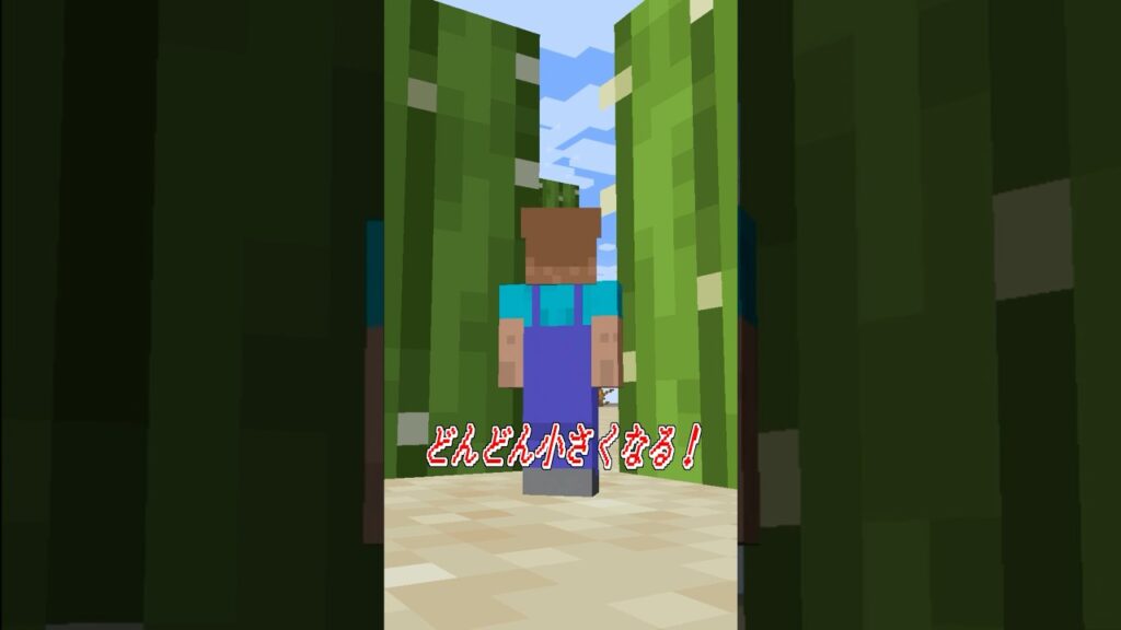 サボテンの間に収まれるか？😂#shorts #minecraft #マイクラ #テトリス #tetoris