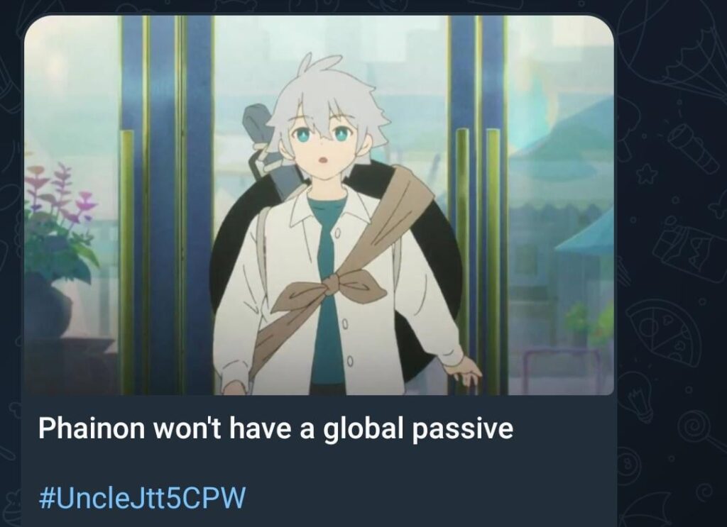 JTT5CPWおじさんを介したPhainonについて