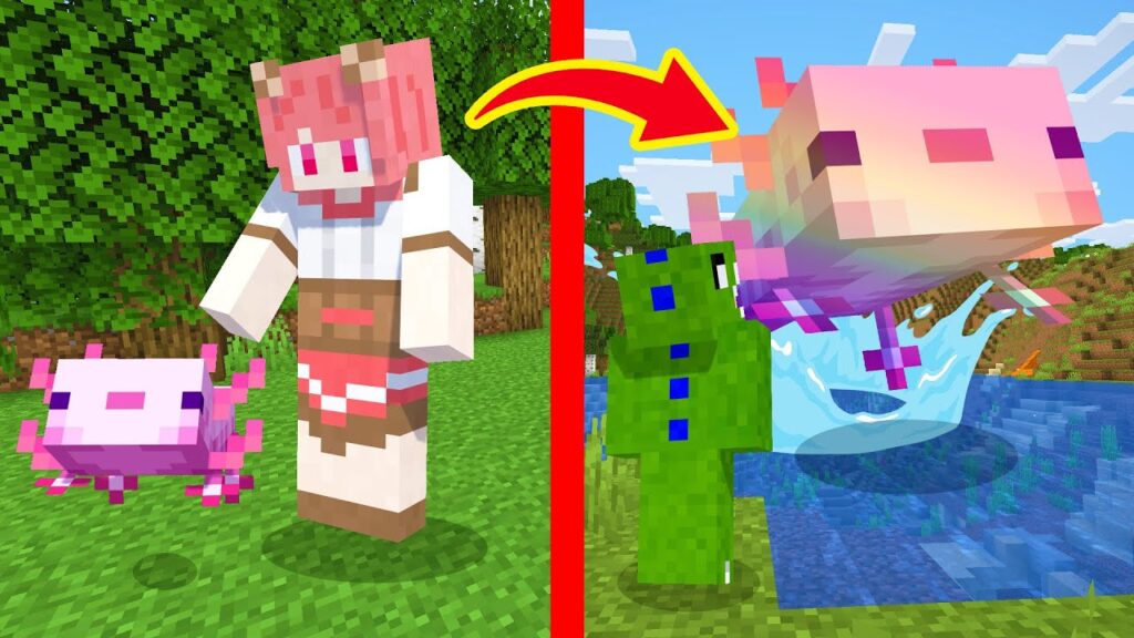 ウーパールーパーを育ててみた!?【マイクラ統合版】 ウーパールーパーを育ててみた!?【マイクラ統合版】