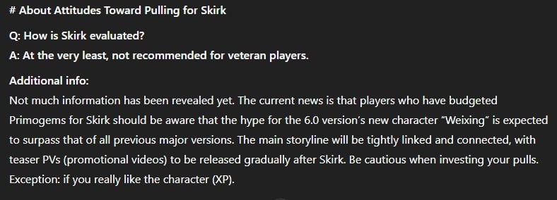 GenshinLeakflowを介した非常にSUS 6.0キャラクターのパン粉