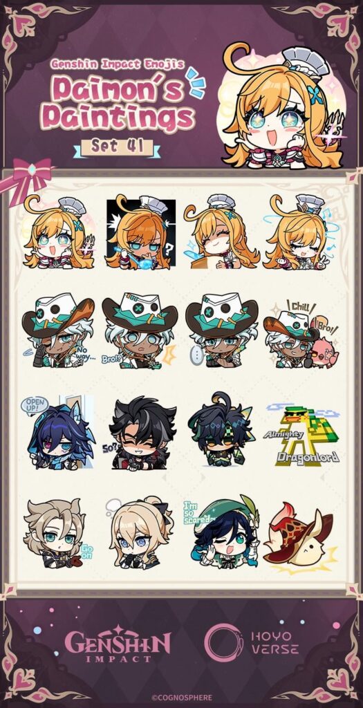 Genshin Impact ｜ Paimonの絵画セット41絵文字が利用可能になりました！