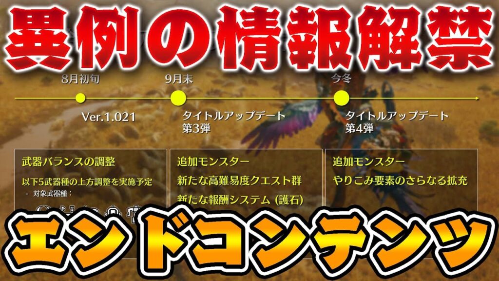 ワイルズ公式、新エンドコンテツなどの異例の情報解禁！【モンハンワイルズ】