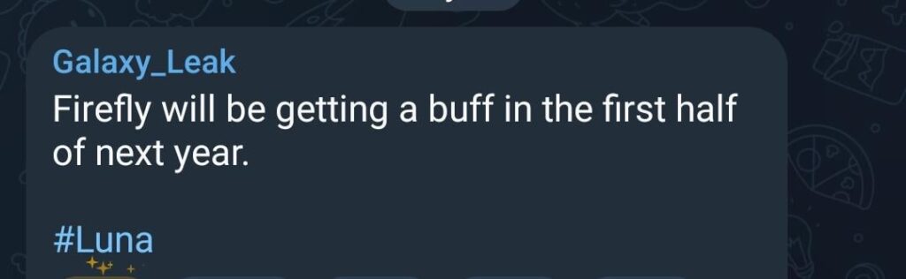 来年ルナ経由でホタルバフ
