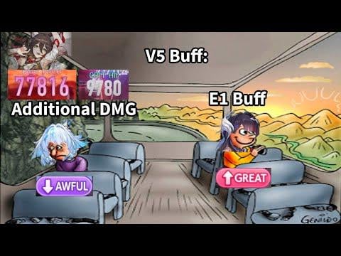 [V5] アーチャーE1S1 | Cerryda E2S1（Bronya LC）| Tribbie E0S1 | Sparkle E0S5（DDD）vs。Gepard Moc 3.5（0サイクル）