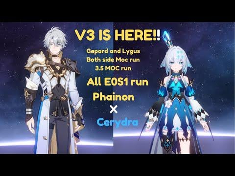 [V3] 0サイクルgeparti | 1サイクルの2番目のボス（ストーリーボススポイラー）| E0S1 Phainon | e0s1 crydra | E0S1日曜日| E0S1 BRONYA