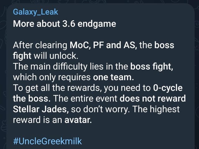 3.6の新しいエンドゲームモードの詳細については、Ungreekmilkを介して
