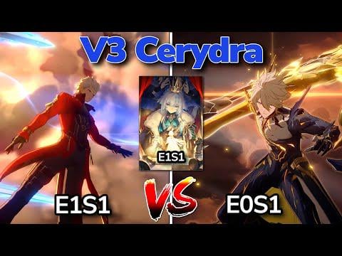 V3 CERYDRA |アーチャーvsファイノン| DMG比較| 3.5 Gepard Moc | E1S1アーチャー| E1S1 CERYDRA | E0S5 Sparkle（DDD）| E6S5ギャラガー（QPQ）| E0S1 Phainon | E0S1日曜日| E1S1 BRONYA