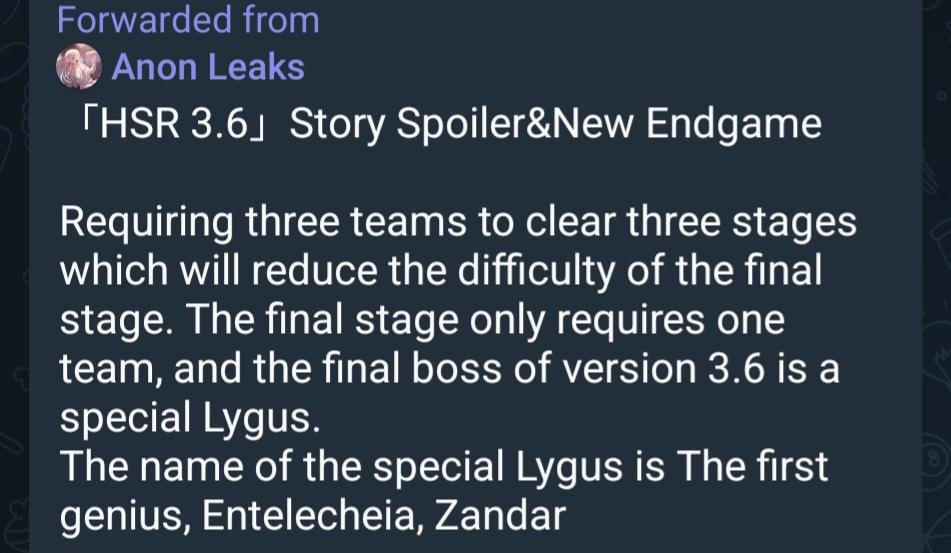 [MAJOR SPOILER FOR AMPHOREUS STORY] Anon Leaks経由の新しい3.6エンドゲームモードボス