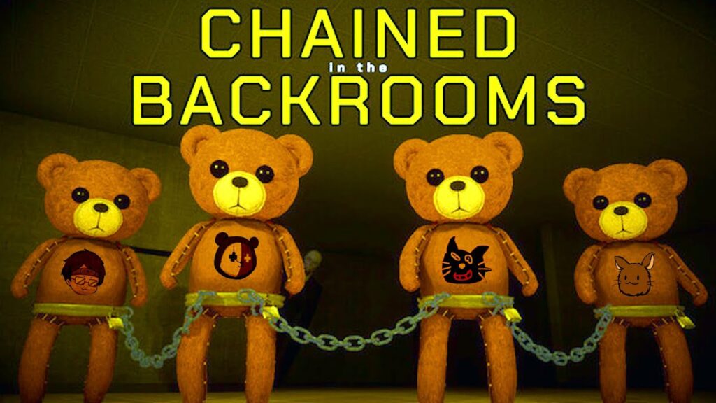 4人が鎖でつながれた状態で「不気味な部屋を歩くだけ」の激ムズゲーム『 Chained in the Backrooms 』