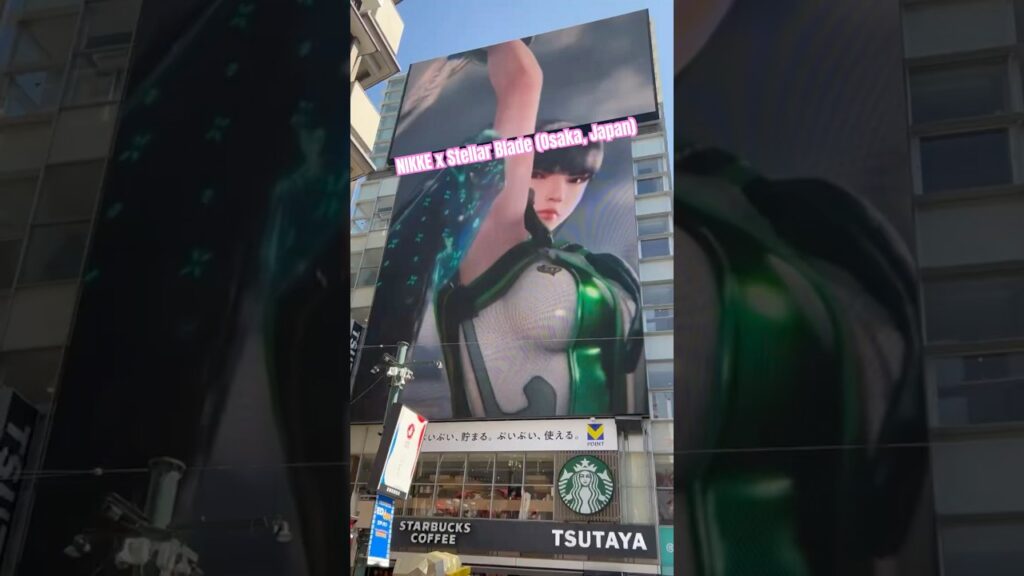 EVEが大阪ビジョンにキター！ #stellarblade #ステラーブレイド #nikke