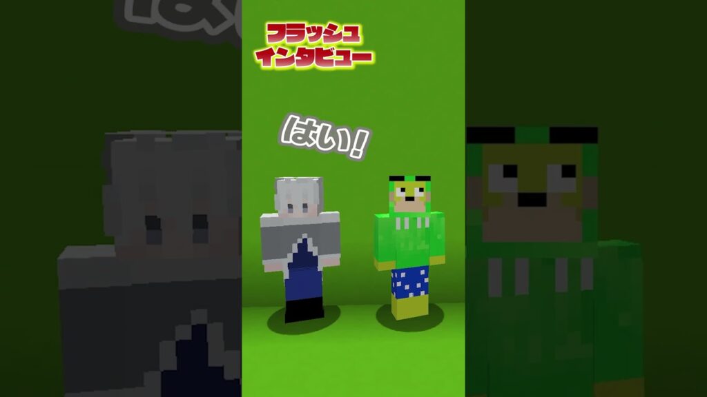 フラッシュインタビュー （シヴァ＆ヒロ）#からぴち #マイクラ #マインクラフト