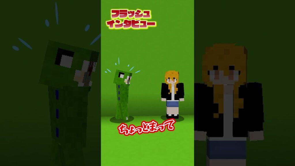 フラッシュインタビュー (えと＆じゃぱぱ) #マイクラ #からぴち #カラフルピーチ