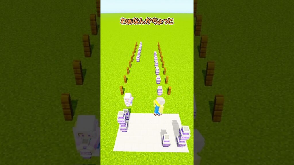 先に終わるのはどっち？  #マイクラ #マインクラフト #ぱちしゅう